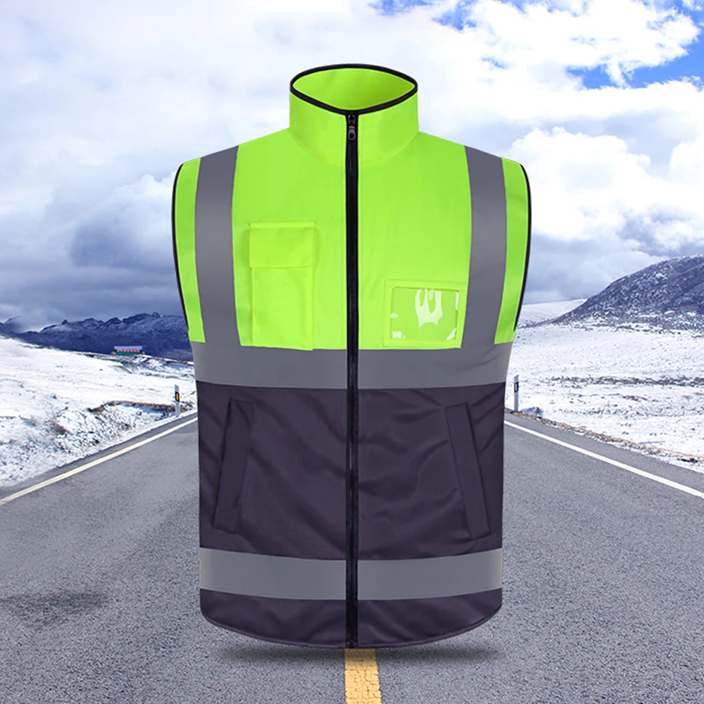 

Hi Vis Workwear Construction Site Two Tone Working Safety Clothing Fluorescent Vest