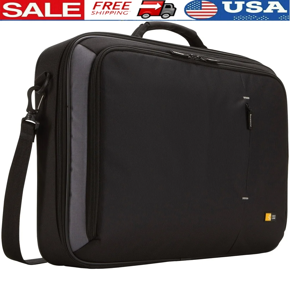 

18 Inch Clamshell Sport Laptop Case Adjustable Divider Smart Organization Panel Speed Pocket Luggage Strap Padded Handles Travel
