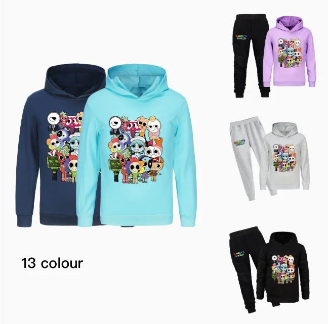 Kids Hoodie Toddler Girls Horror Game dandy's world Clothes Baby Boys Long Sleeve Sweatshirt Spring Autumn Child Clothing4163