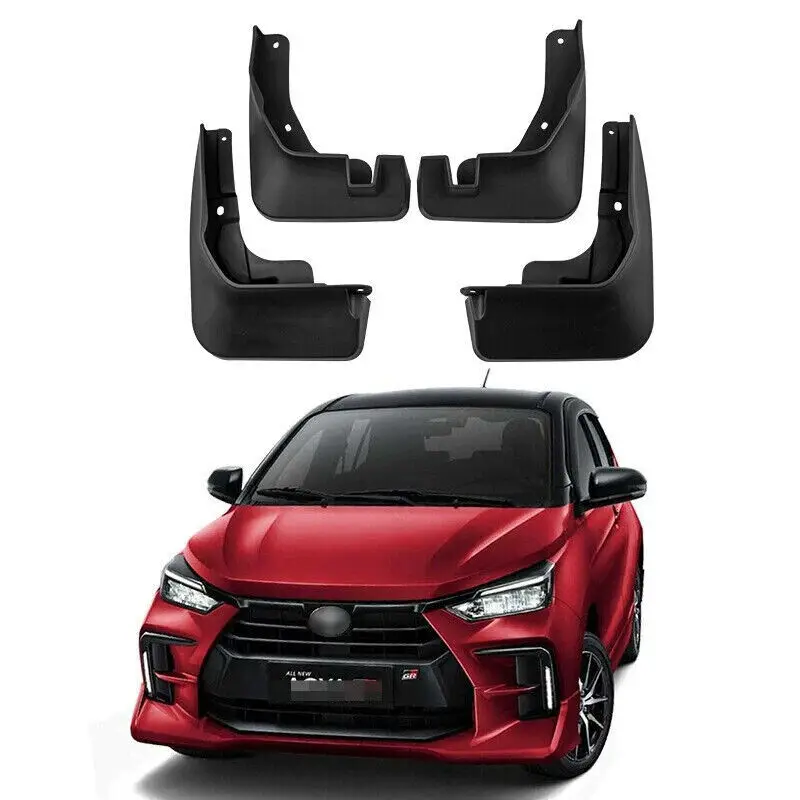 

4pcs ABS Mud Flaps Fender Splash Wheels Guards MudFlaps For Toyota Wigo Agya
