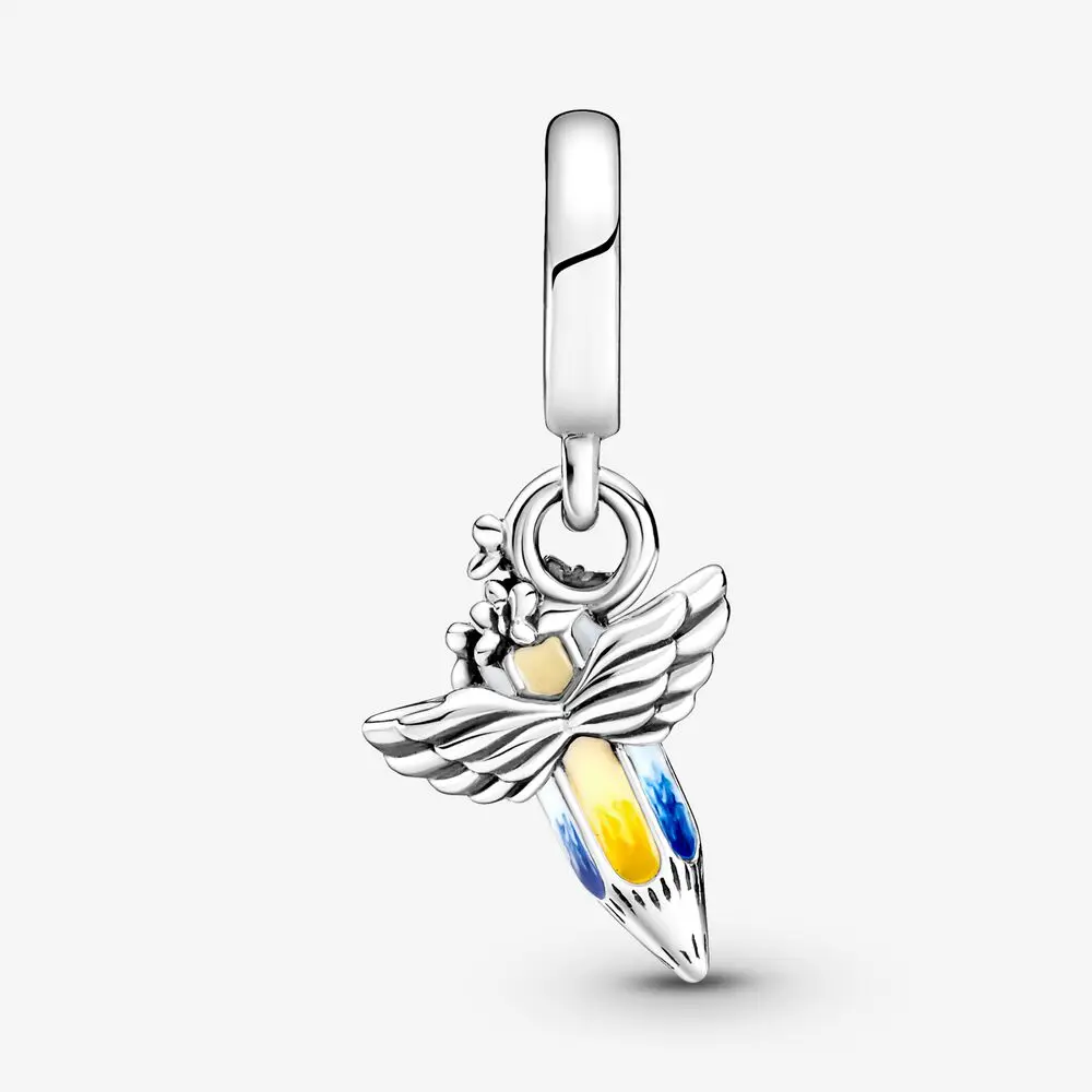 New 925 Sterling Silver Dreams Of The Future Crayon Dangle Charm beads Fit Original Pendant Charm Bracelet Jewelry for Women