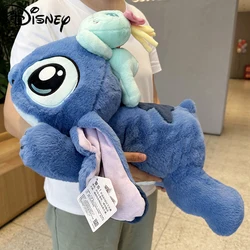 Genuine Disney 53CM Kawaii Stitch Stuffed Toy Lying Position Stitch Plush Doll Throw Pillow Birthday Gift For Kids Or Girlfriend