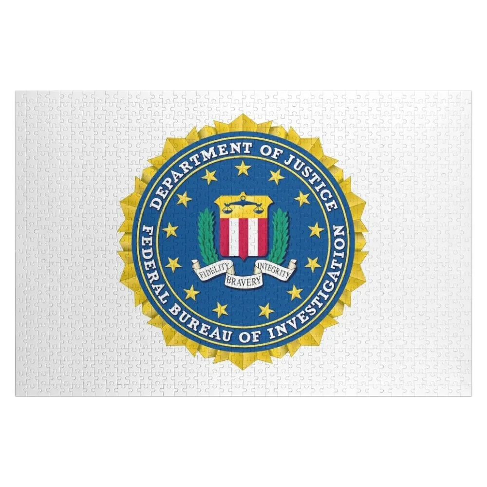 

FBI Design Logo Seal Jigsaw Puzzle Custom Wooden Name Scale Motors Works Of Art Custom Name Child Toy Puzzle