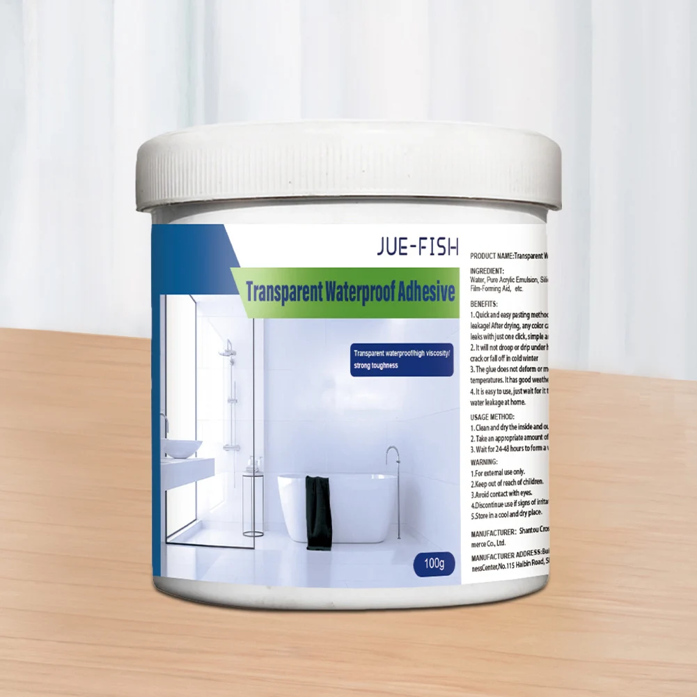 

Waterproof Adhesive Strong Bonding Invisible Sealant Glue Weather Resistance Transparent Waterproof Coating Repair & Seal Cracks