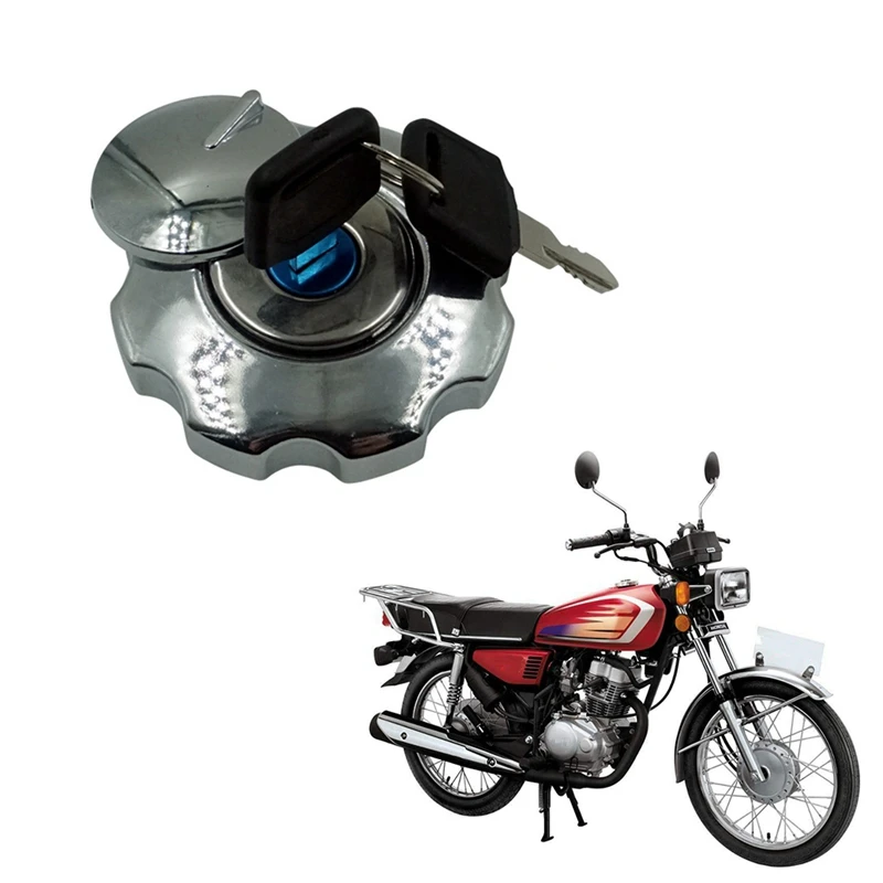 Motorcycle Fuel Gas Tank Cover Lock Set For Honda CG125 CG 125 Replacement Aluminium Fuel Gas Tank