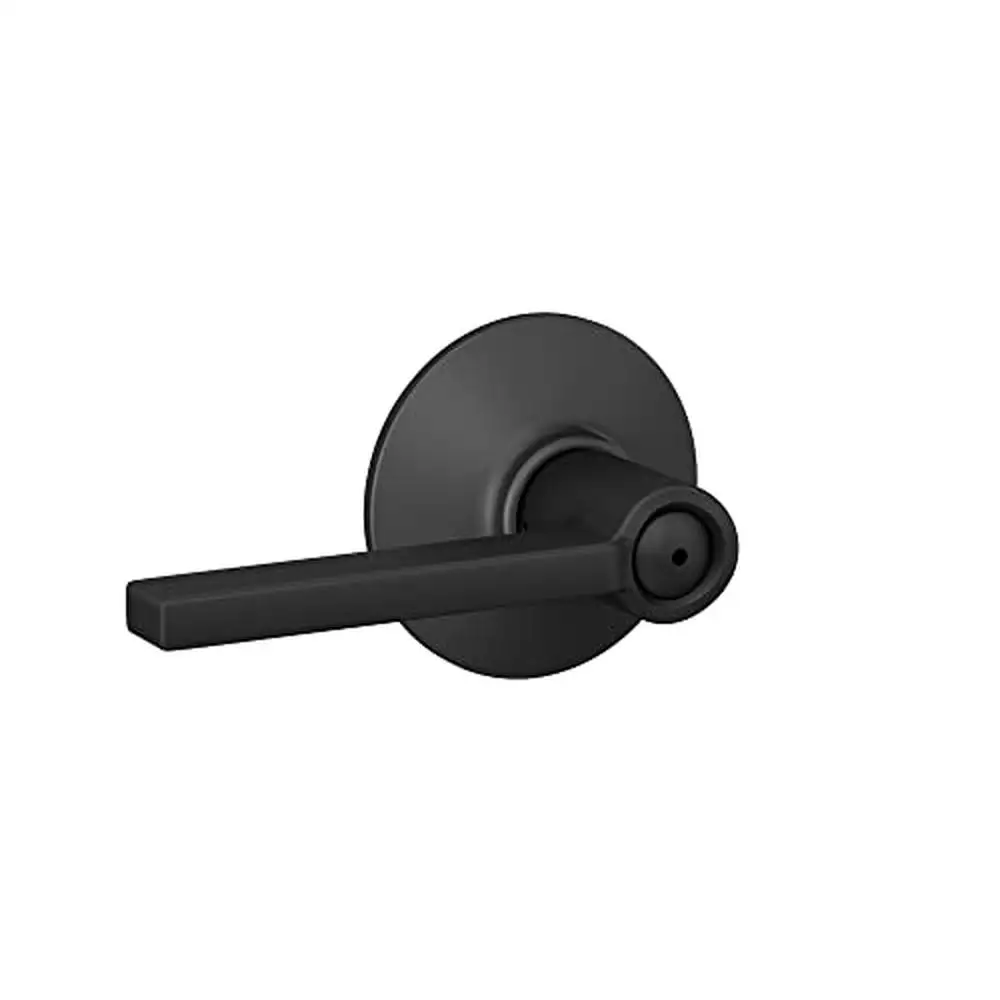 Privacy Door Lever Lock Bedroom Bathroom Bed & Bath Matte Black Easy Install Universal Fit Grade 2 Durability Peace of Mind High