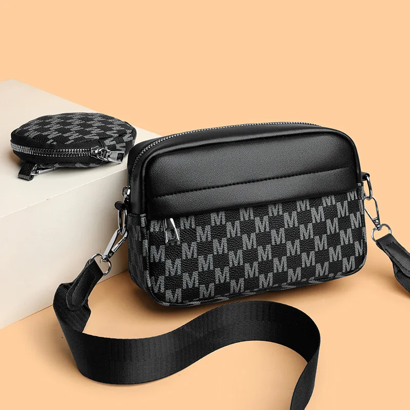 

Trendy Canvas Messenger Bag for Women 2025, Vintage Crossbody Purse with Adjustable Strap, Minimalist Shoulder Bag