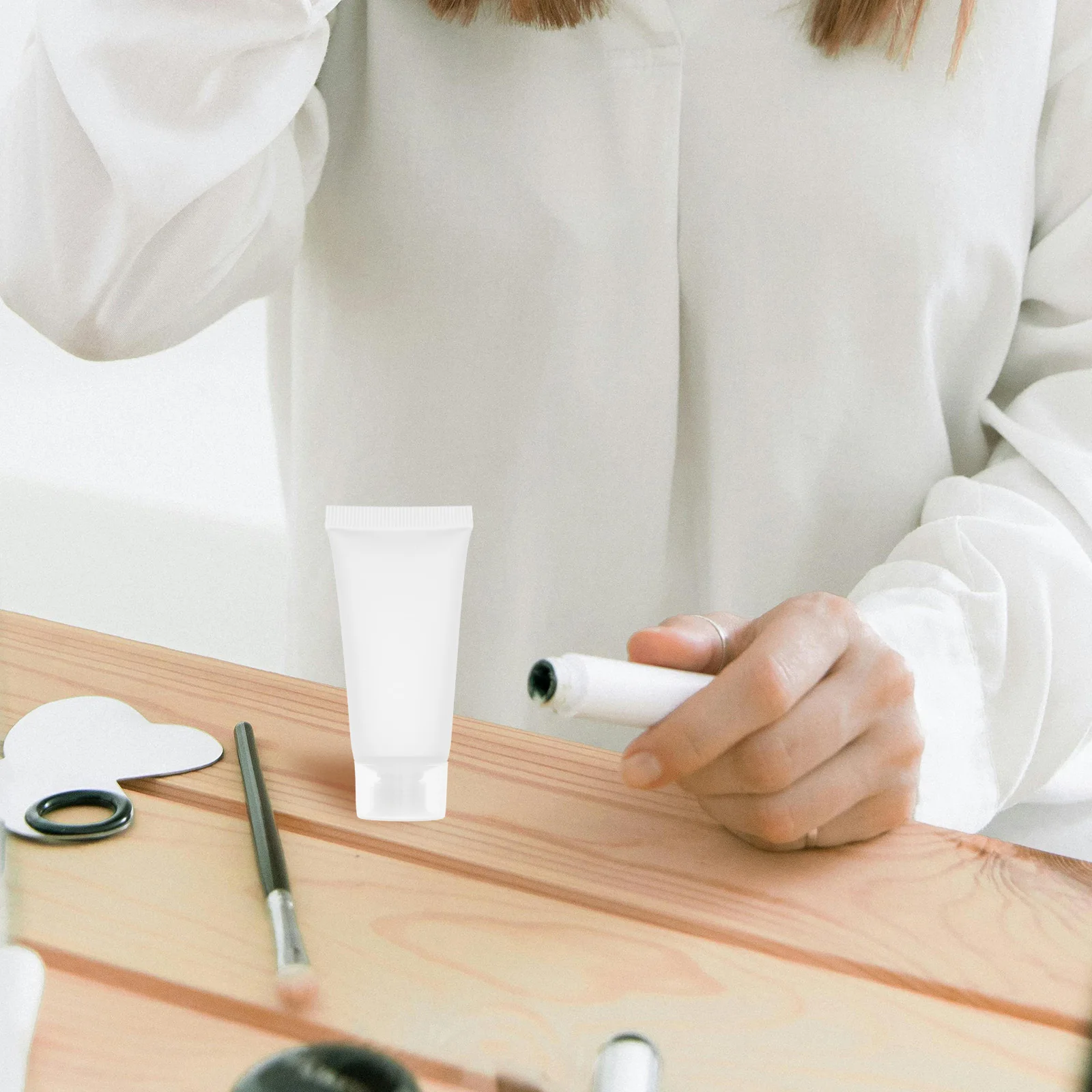 50 قطعة أنابيب ضغط فارغة إعادة الملء السفر معجون الأسنان الحاويات المحمولة كريم غسول زجاجات الشامبو مانعة للتسرب ل #2