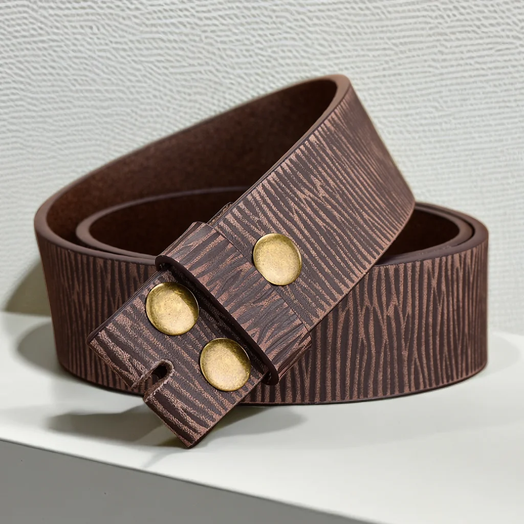 حزام جلد مشبك خمر للرجال ، هدية مثالية للأباء والأزواج #6