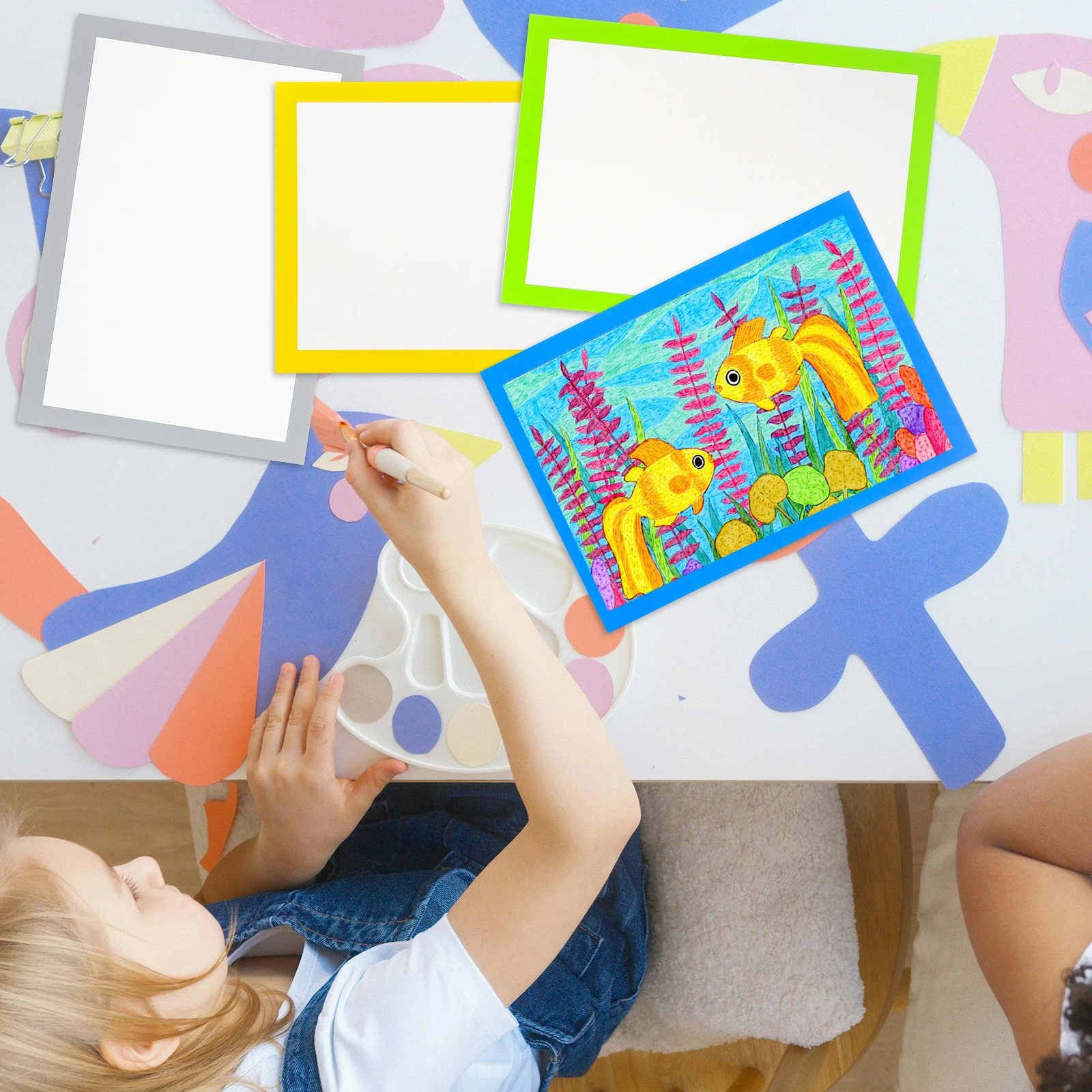 10 أوراق من البطاقات اللوحة سميكة فارغة ورقة ورقة لرسم رسم الحرف اليدوية ورق الرسم DIY بها بنفسك الورق المقوى