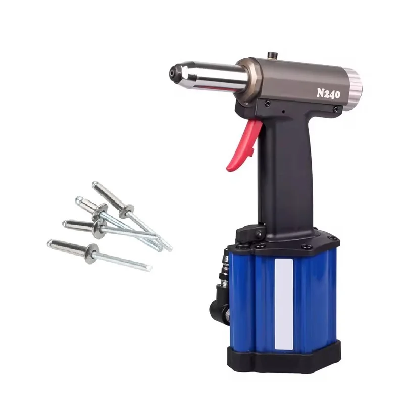 New Pneumatic Hydraulic Riveting Tool Powerful Pull Force Efficient Handheld Convenient Rivet Gun for 2.4-4.0mm