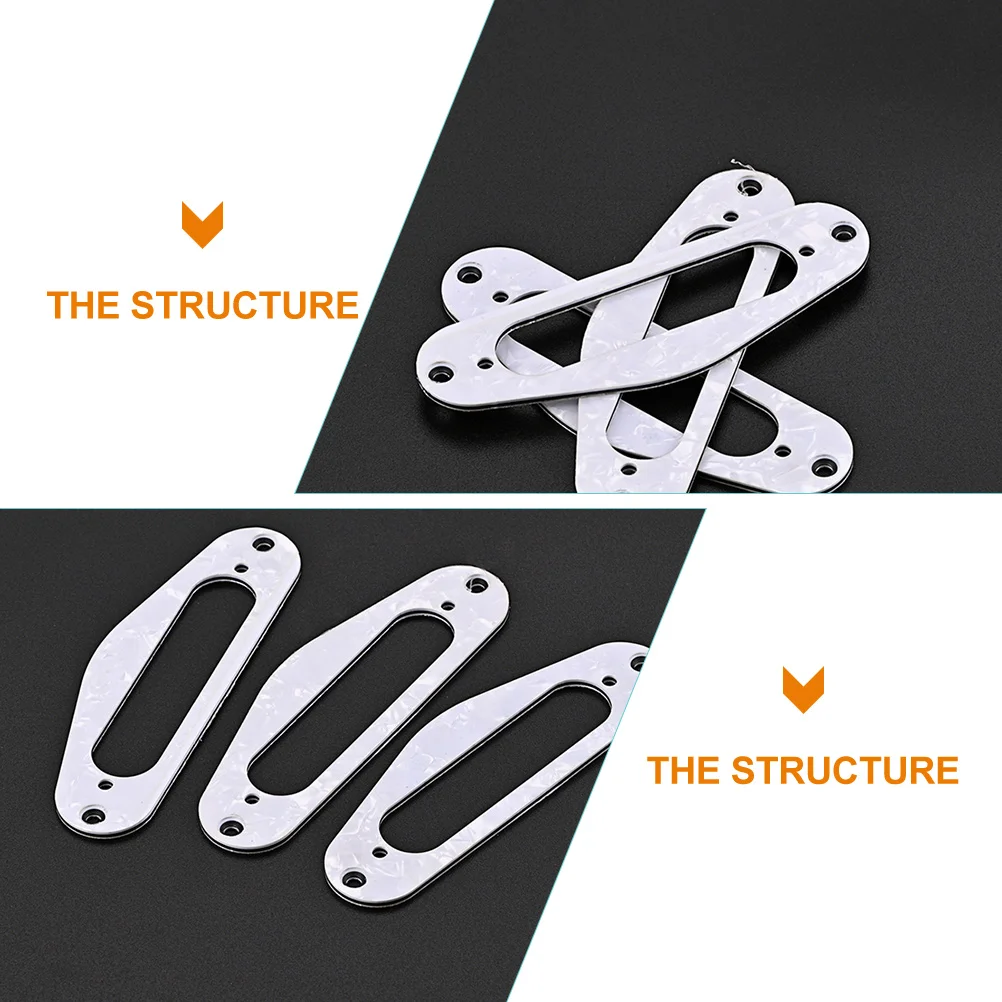 

3 Pcs Pickup Ring Guitar Accessories Electric Mounting Rings Replacement Bridge Guitars