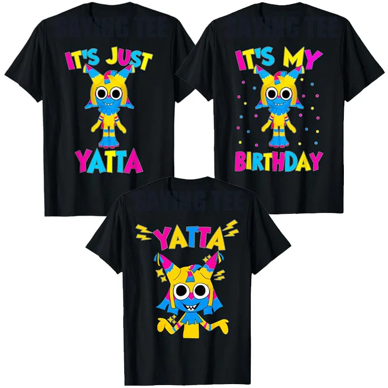 

Yatta Toons | It's Just Yatta T-Shirt Girls Fashion Birthday Present Cute It's My Birthday Saying Tee Short Sleeve Blouses Gifts