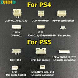 For PS5 PS4 Handle Motherboard Charging Battery Contact Connector / L2 R2 Ribbon Contact Clip Socket BDM-010 JDM-001 011 030 040