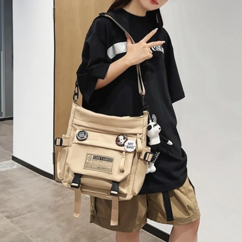 

Women's Japanese Casual Campus Large Capacity Single Shoulder Bag Student Tutorial Bag Harajuku Academy Style