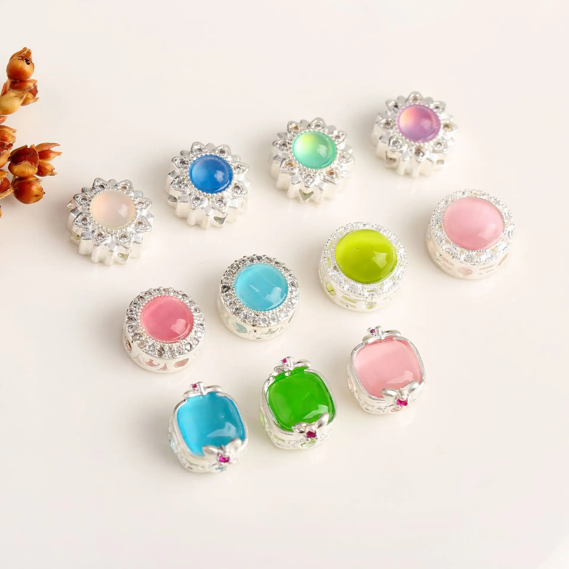 7pcs Jewelry Making Spacer Beads Jewelry Making Charms Handmade Beading Wholesale DIY Pearl Bracelet Necklace Making Accessories