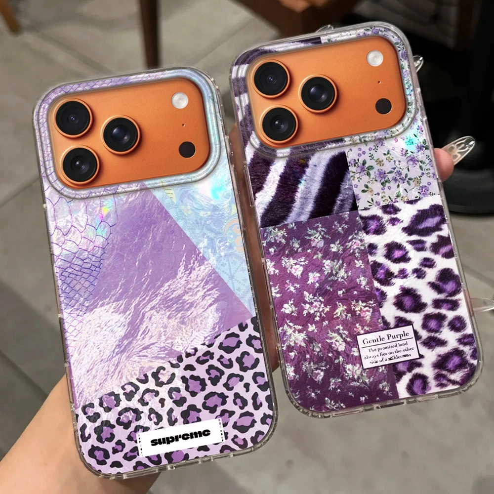

Luxury Leopard Women Phone Case For Apple iPhone 17 Air 16e 16 15 14 13 11 12 Pro Max 7 8 Plus X XS XR SE Girls Funda Cover