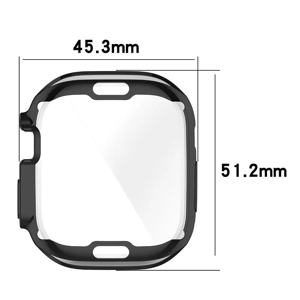New Full Cover TPU Case Bumper Watchband Screen Protector Soft Smart Protective Shell for Apple Watch Ultra 49MM Smart Watch