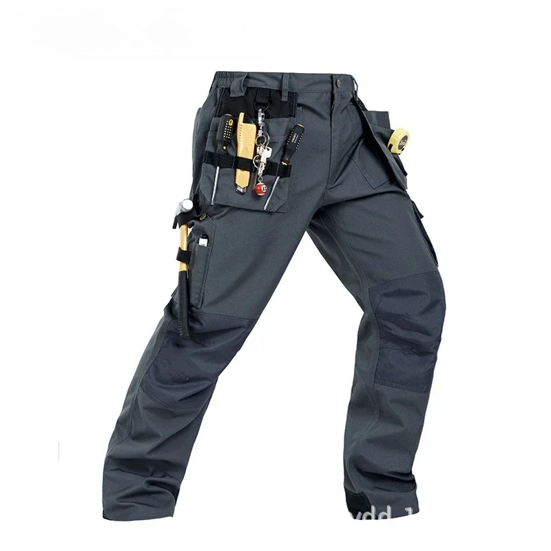 

DurableTooling Work Clothes Labor Insurance Men's And Women's Trousers Multi-pocket Wear-resistant Strong Machine Repair Pants L