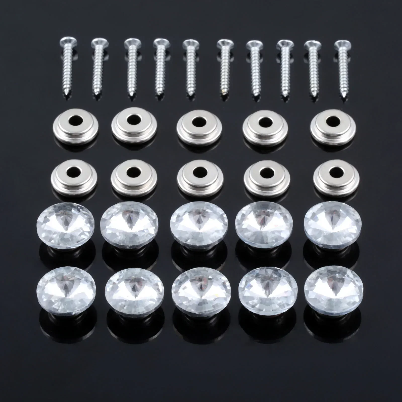 10Pcs Nail Diamond Crystal Upholstery Nails Buckle Button Tack Stud Pins Sofa Bag Wall Furniture Sewing Decoration 16/18/22/25mm