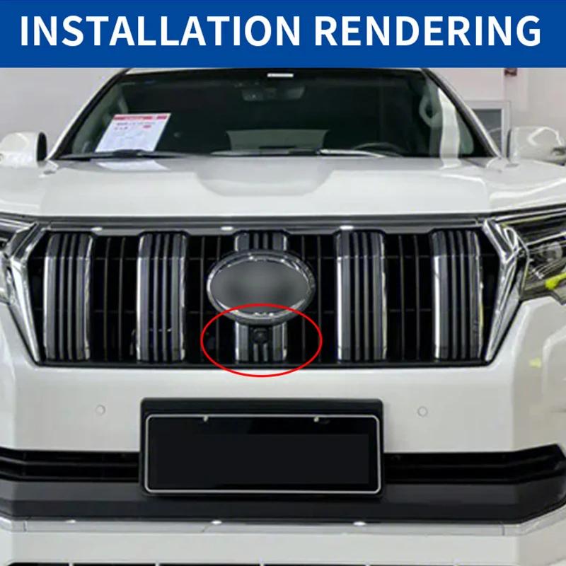 AHD Car Front View Camera For Toyota Land Cruiser Prado 150 LC150 2018 2019 2020 Waterproof Night Vision Front Grille Camera
