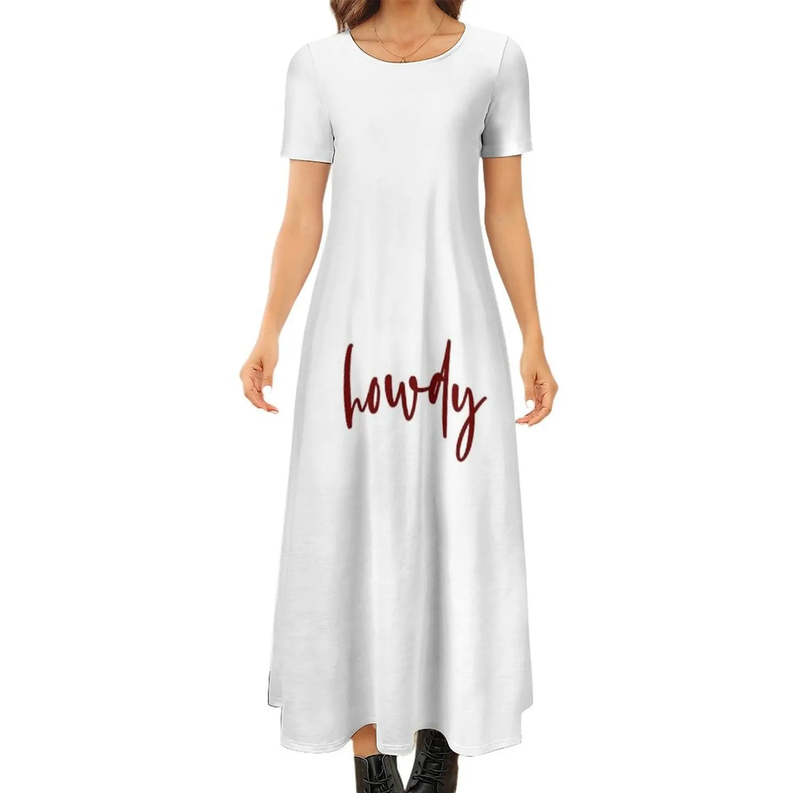 

Howdy Round Neck Short Sleeve Dress Elegant gown luxury dress dress women summer