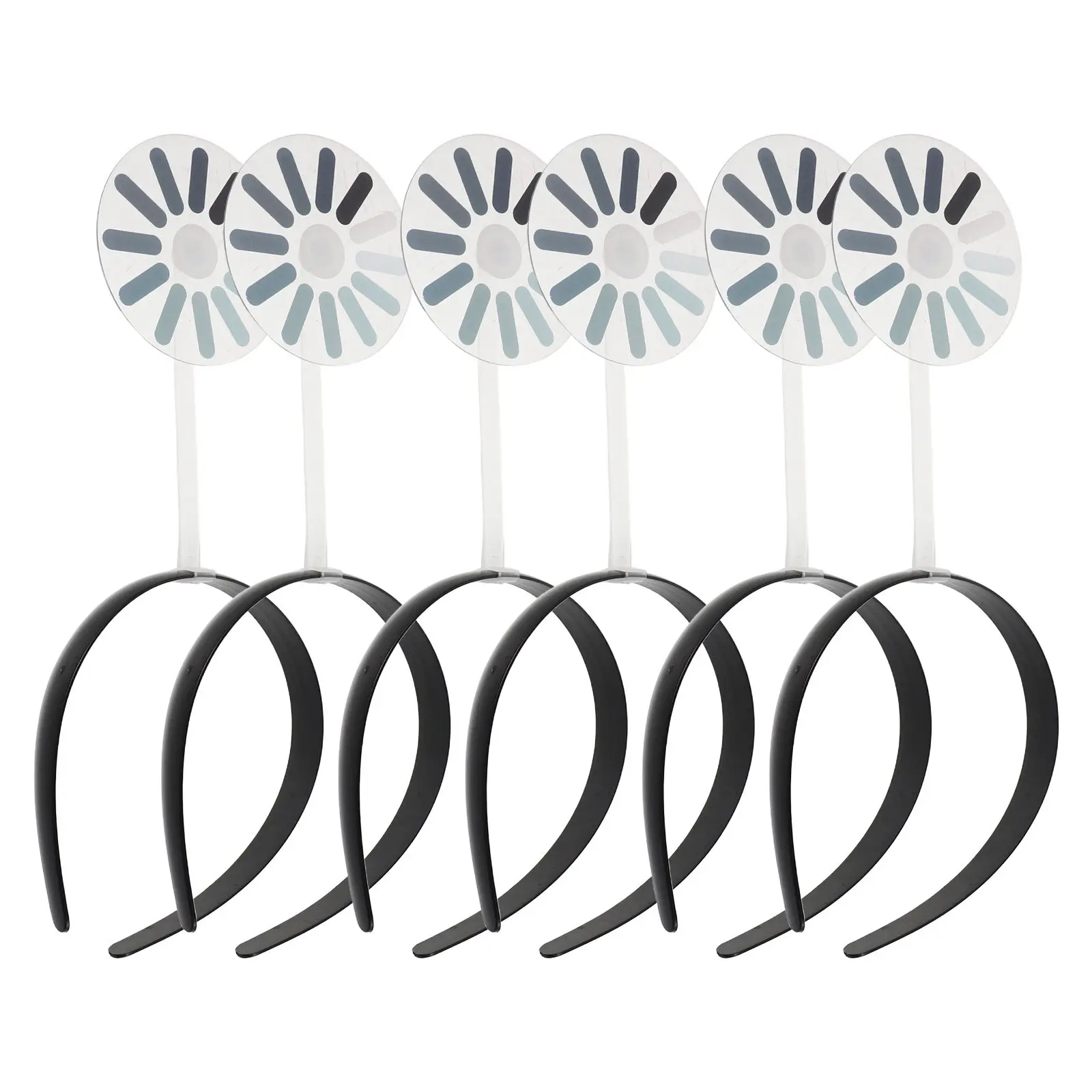 6Pcs Novelty Loading Headband Rotating Loading Symbol Hairband Party Costume Accessory Photo Prop Headbands