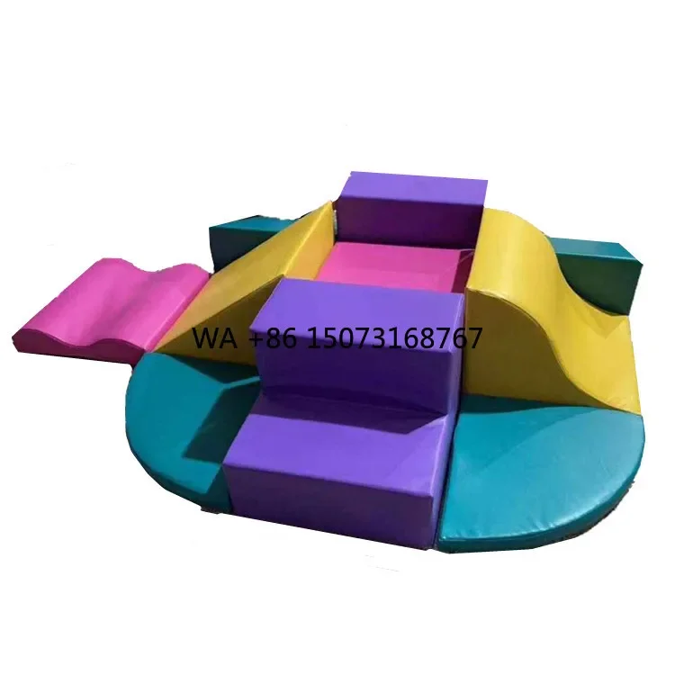 Kids Indoor Foam Softplay Equipment Gym Active Play Soft Climber Set Toddler Crawling Climbing Sliding Soft Play Area for Baby