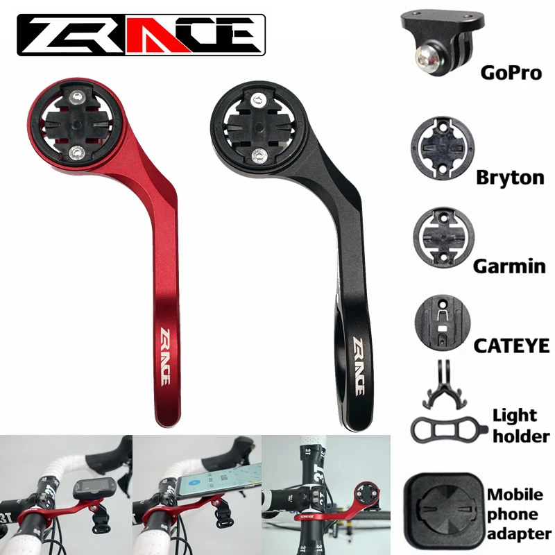 

Zrace New Bicycle Computer Mount Holder Bike Stem Extender Handlebar Torch holder Cycling Camera Holder For Garmin Bryton Gopro