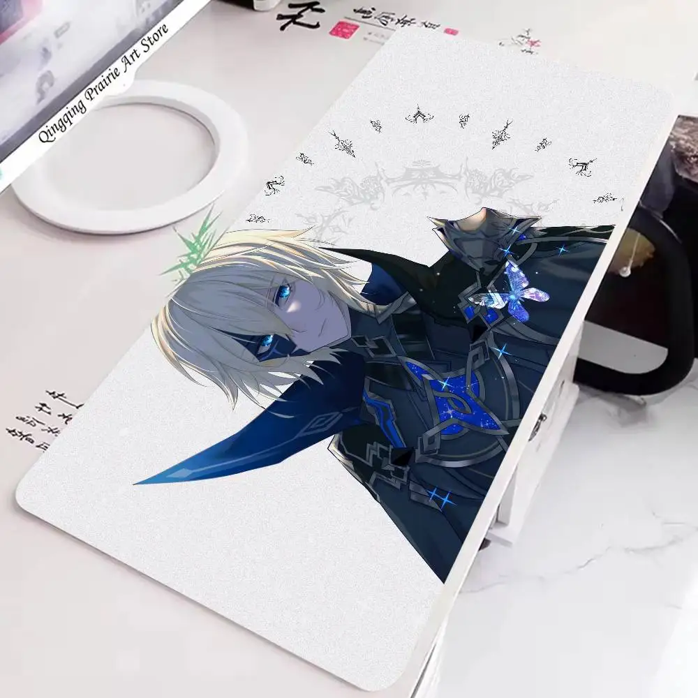 Dainsleif Anime G-genshin Impact Mousepad Non-slip Suitable For Office Computers Laptops E-sports Game Desk Mats XXL Keyboard