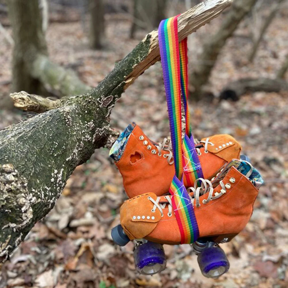 2 Pcs Ski Boot Straps Snowboarding Boots Bag Polyester Roller Skate Accessories