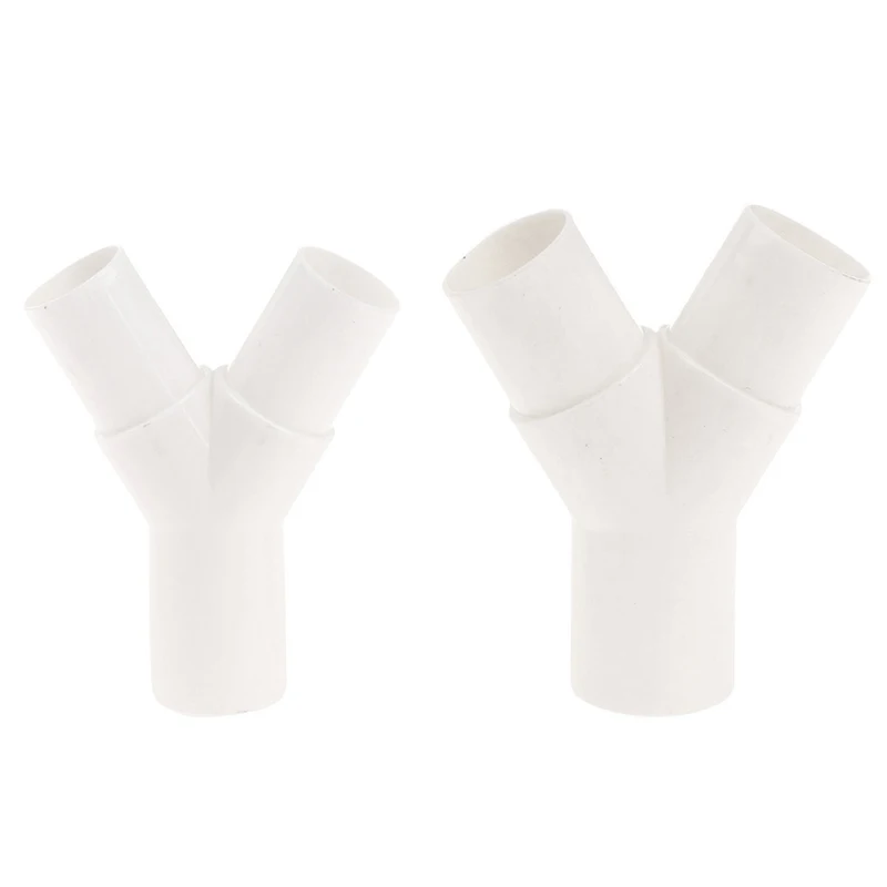 1Pcs PVC plastic Y type tee Y tee fork water pipe tee drip box tee joint 16mm / 20mm