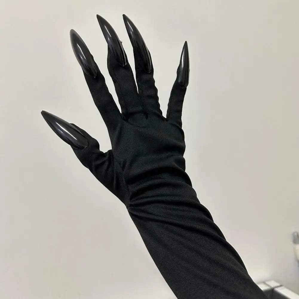 

Хэллоуин длинные перчатки с когтями пальцев взрослые перчатки с лапами и длинными ногтями Хэллоуин вечерние перчатки с изображением кота и волка для сцены