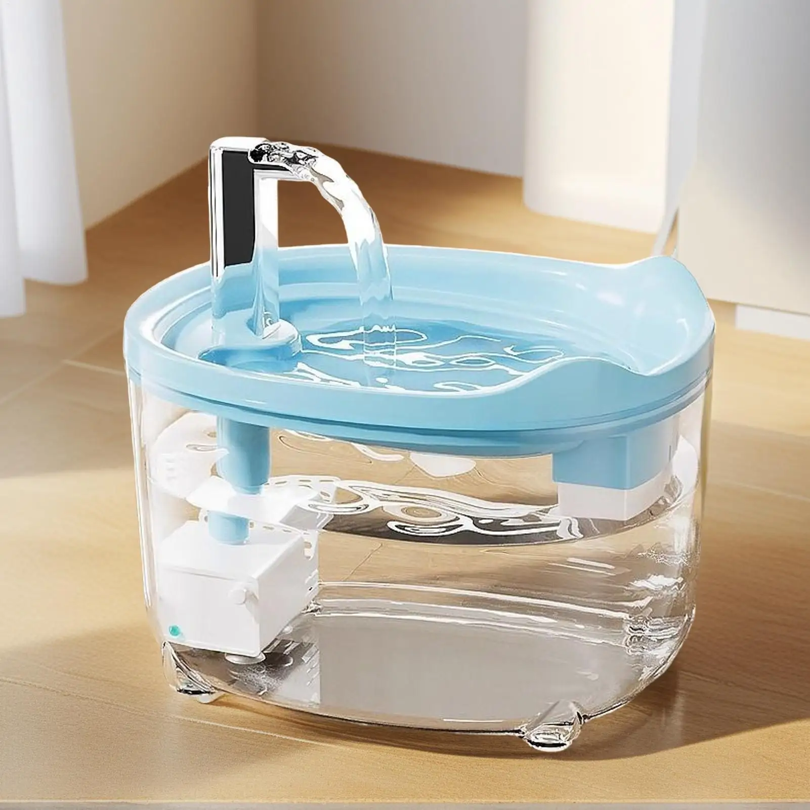 

Фонтан для домашних животных, поилка для кошек, диспенсер для воды для собак, автоматическая кормушка, поилка 1,5 л, миска для мелких животных, домашних животных, щенков, котят