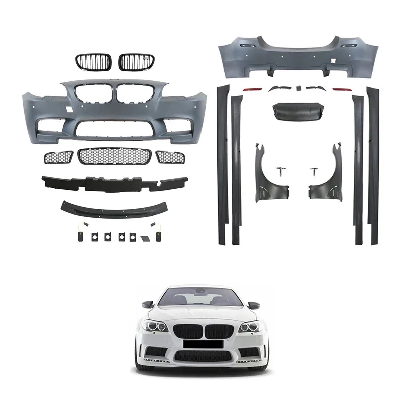 

Complete M5 Style Wide Body Kit for 5 Series F10 F18 - Includes Front Rear Bumpers, Fenders, Side Skirts & Exhaust.