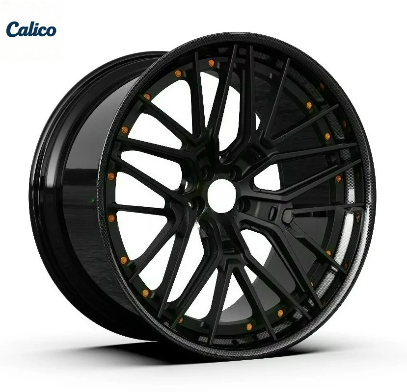 Premium Carbon Fiber Deep Concave Alloy Luxury Car Wheels Rims 15 18 19 20 21 22 Inch PCD 5x114.3 5x120 5x130