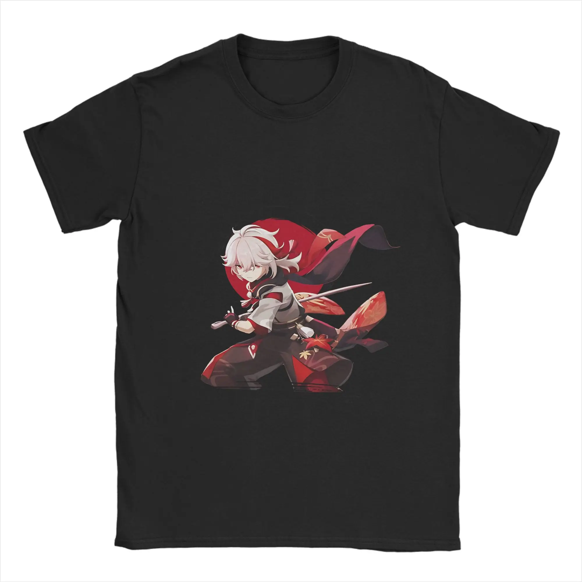 Genshin Impacts Cotton T Shirt For Man Summer  Classic T-Shirts O Neck Hippie Tee Shirt Plus Size Custom Logo Tops