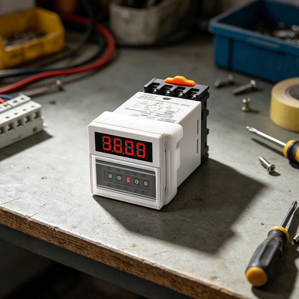 Cyclic Time Switch With LED Display 12V 24V 110V 220V 380V Digital Delay Relay Timer Controller For Electrical Panel Automation