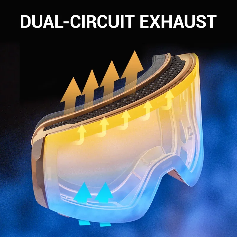 نظارات Kapvoe للثلج والتزلج على الجليد والتزلج على الجليد للنساء والرجال عدسات مضادة للضباب UV400 نظارات فوتوكروميك نظارات للدراجات النارية #3