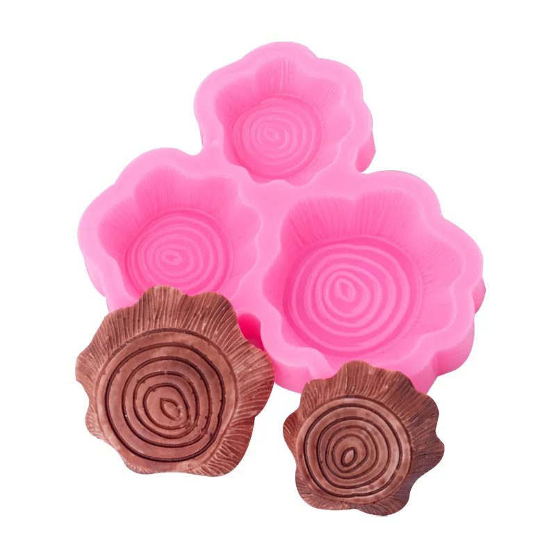 Stump Silicone Mold Baking Decoration Fondant Chocolate Accessories Candle Aromatherapy Handmade Soap Mould 15-1247