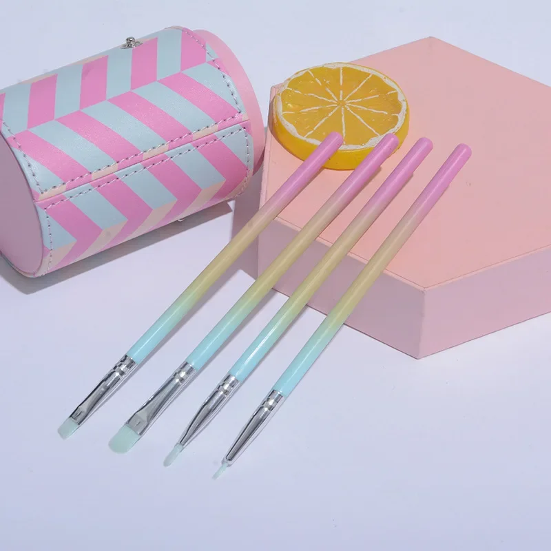 Couleur 10 pièces ensemble de pinceaux de maquillage outils de beauté Eyeliner correcteur poudre fond de teint fard à paupières dégradé mode pinceau de maquillage