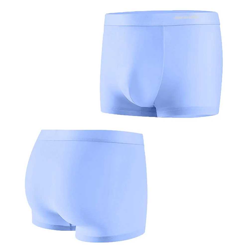Men's Underwear Sexy Shape Ice Silk For Boxer Shorts Summer Lightweight Sweat Wicking Breathable Men's Panties
