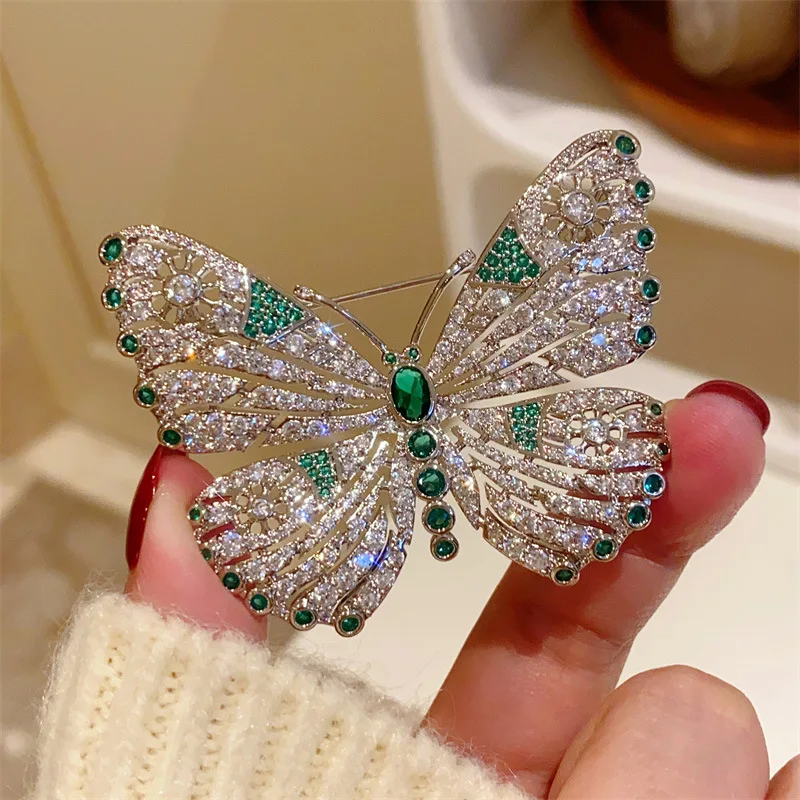 Butterfly Brooches For Women Luxurious Fashion Jewelry Banquet Dress Clothes Pin Accessories Party Gift