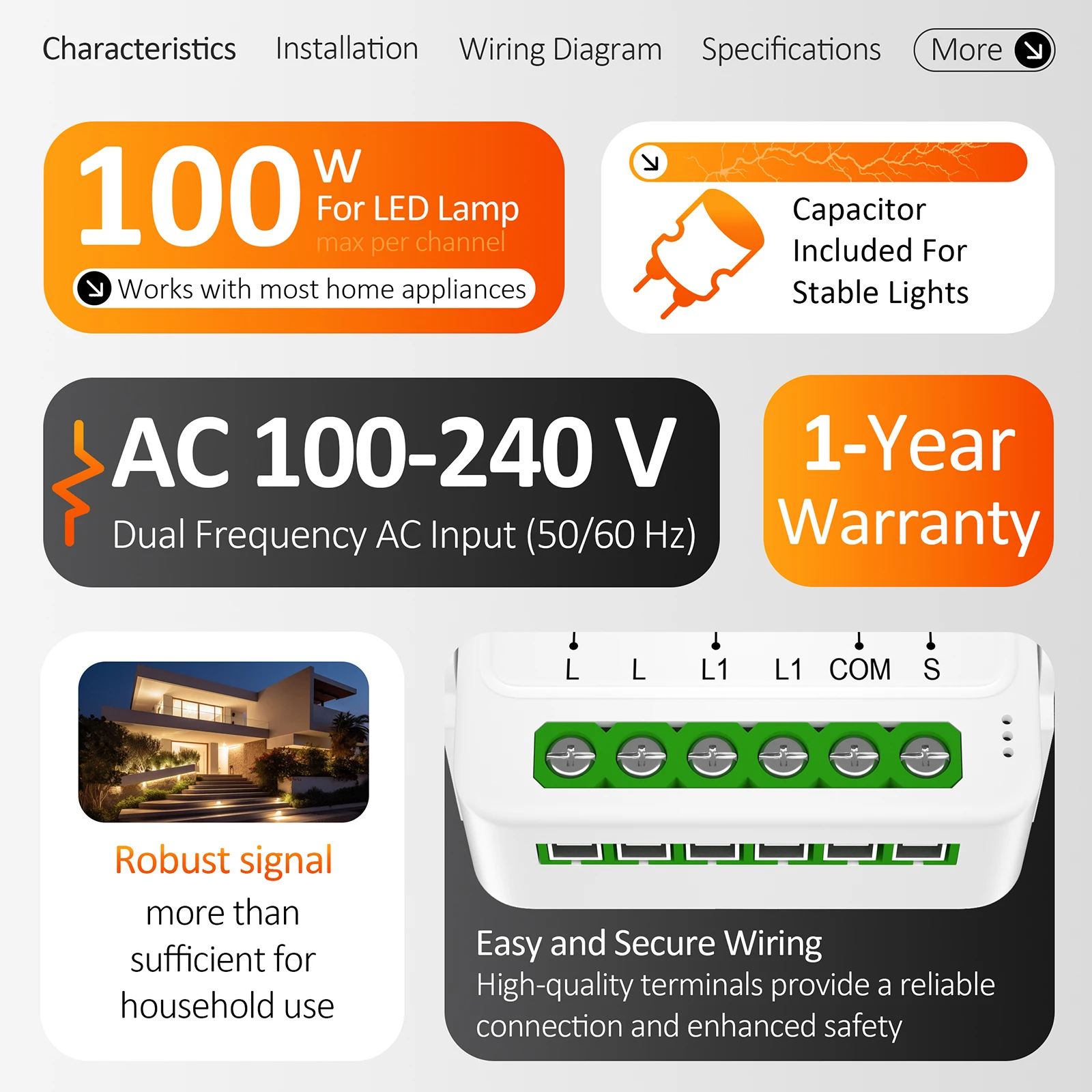 Tuya Zigbee Smart Switch Module 1/2/3 Gang Control No Neutral Wire Required DIY Light Breaker Works With Alexa Google Home