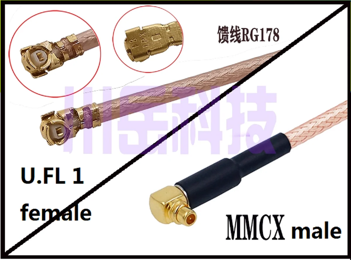 

1/10 шт. MMCX-JW штекер MHF4 u.fl 1 гнездо MMCX Женский RF коаксиальный кабель RG178 1,13 0,81 WIFI WLAN удлинитель антенны RF перемычка