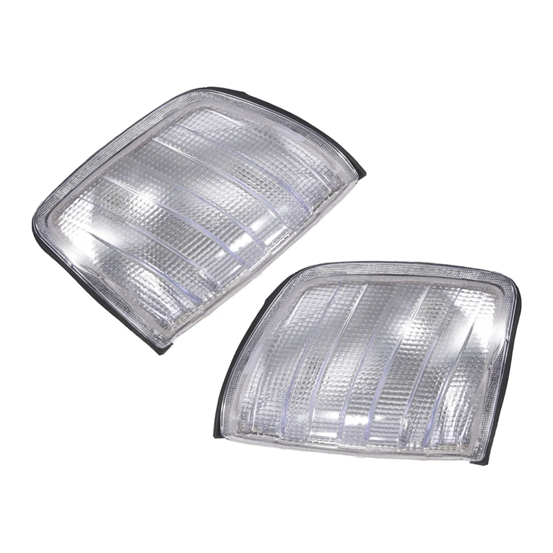 أضواء الزاوية البيضاء L + R للسيارة أضواء إشارة الانعطاف لسيارة W124 E-Class Sedan -95 1248260043 1248260143-A10G #3