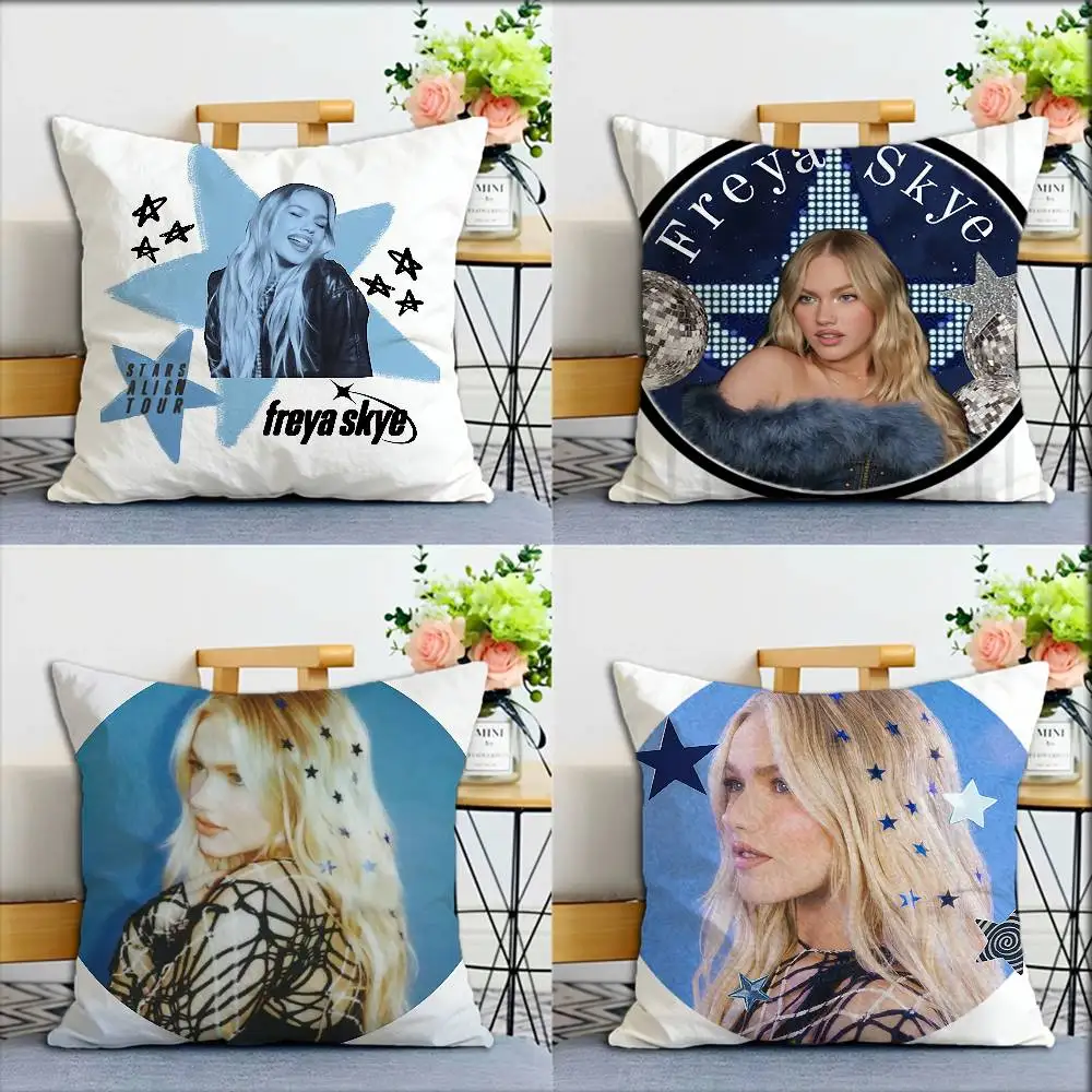 

F-Freya Skye Singer World Various Sizes Square Pillow Case For Car Home Bedchamber Decor