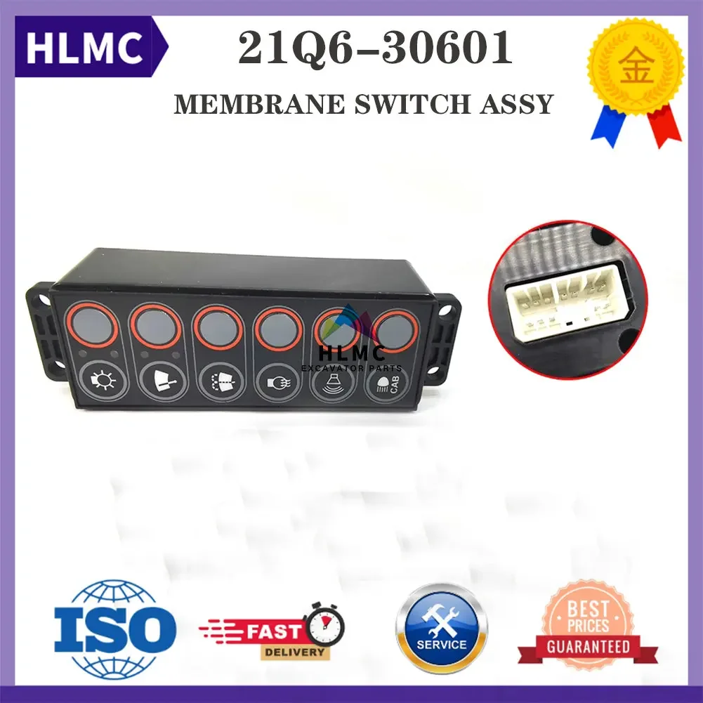 21Q6-30601 21Q630601 Control Switch Hyundai Excavator R140LC9 R145CR9 R160LC9 R180LC9 R210LC9 R210NLC9 R235LCR9 R250LC9 R290LC9