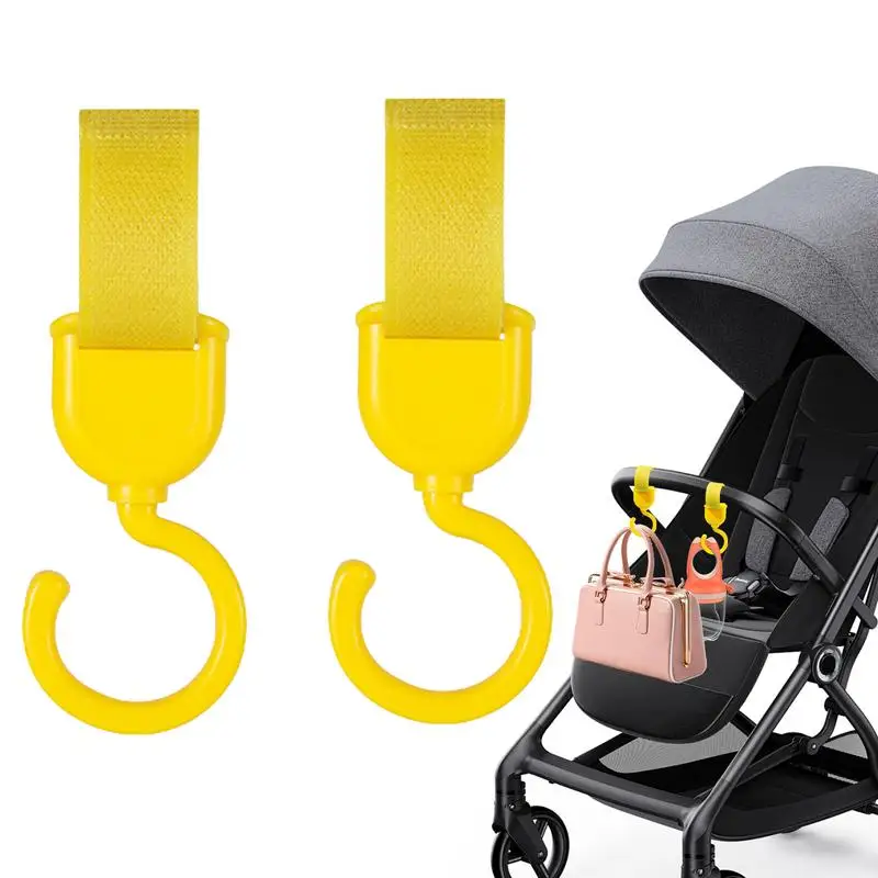 Stroller Clips Organizer Mommy Hook Stroller Clip Accessories Stroller Organizer Hook Convenient Multi-Purpose Mommy Bag Hanger