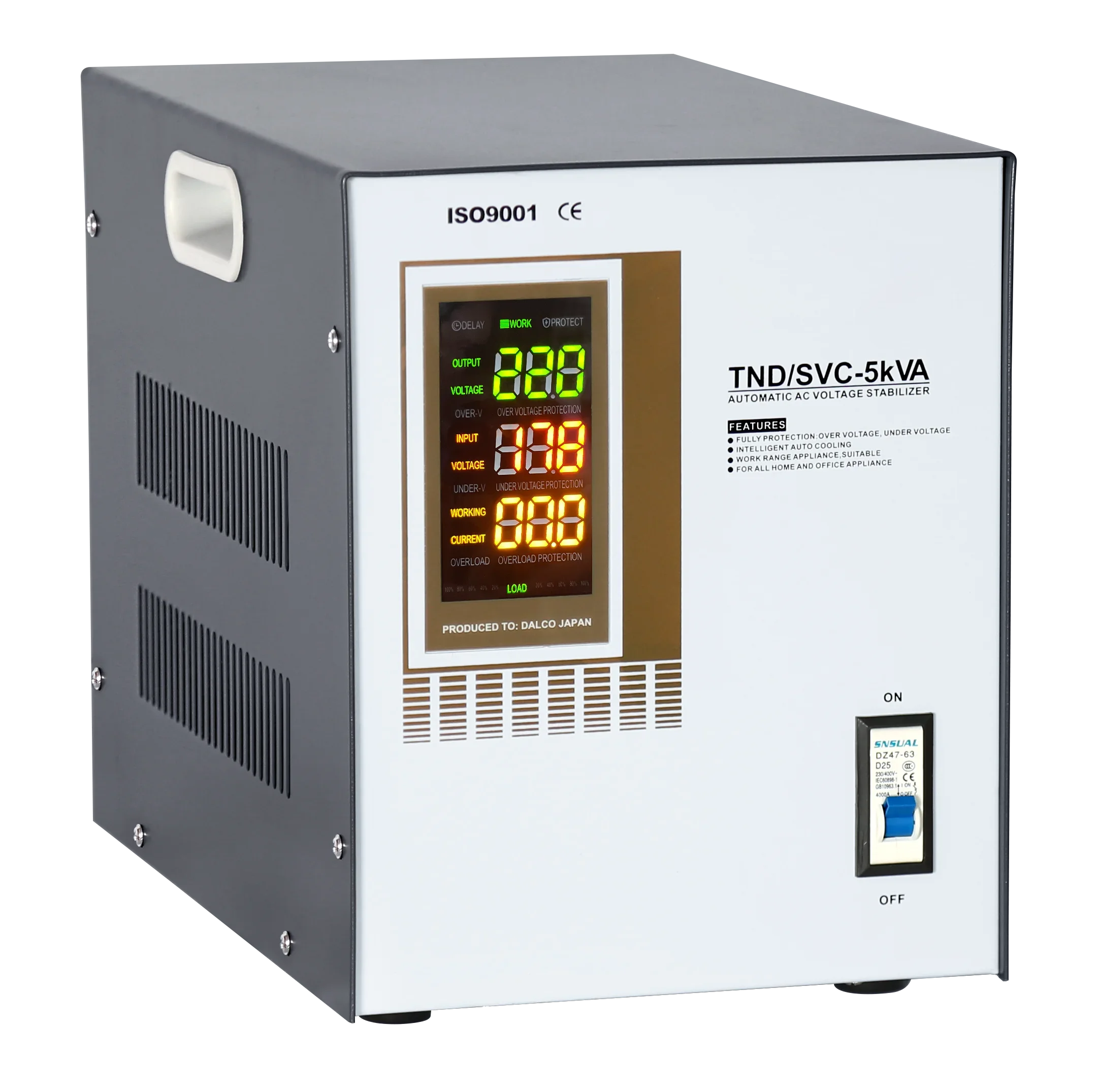 5KV  TND Type Single Phase Ac Automatic  Voltage  Regulator  Stabilizer   120v Electrical Stabilizer Used In Electricity